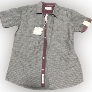 CRAFT & FLOW | NWT | boys | 10/12(M) | youth | button down | shirt | maroon
